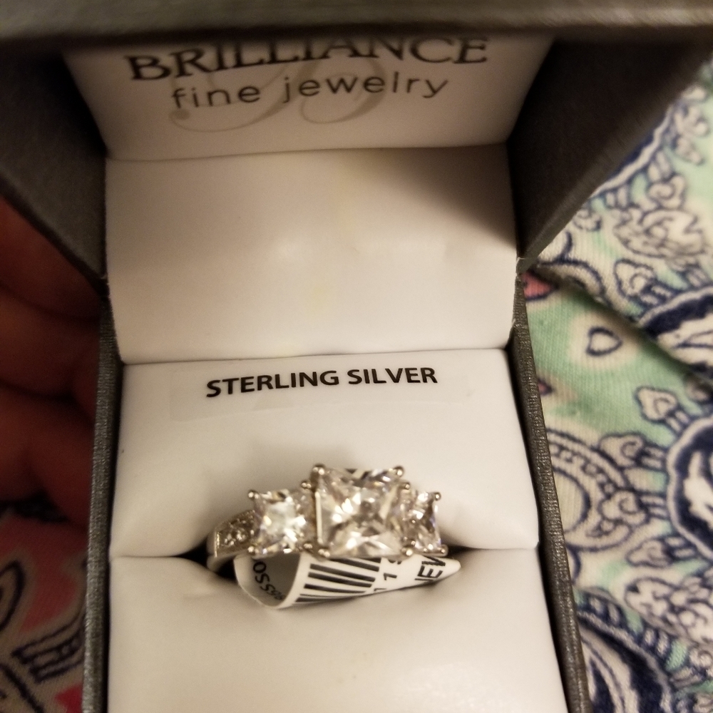 Cubic zirconia rings